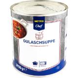 Metro Chef Gulaschsuppe, Preisangabe ohne MwSt. (Preis inkl. MwSt. 15,94 €), METRO 2.90 Kilogramm 1 Dose