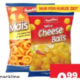 Snackline Knabbergebäck versch. Sorten MPREIS 125 Gramm 1 Packung