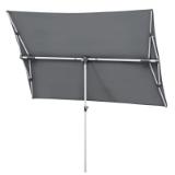 Schneider Schirme Balkonschirm „Novara“, silbergrau 510547 HELLWEG 1 Stück