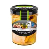SPAR PREMIUM MSC Thunfischfilets Albacore in Olivenöl oder Natur SPAR Gourmet 190 Gramm 1 Glas