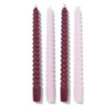 Promotion Bild von Kurze Haushaltskerzen dip-dye rosa/rot HEMA 2 Stück 1 Set
