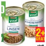 SPAR Vital Bio-Linsen oder Bio-Kichererbsen Maximarkt 400 Gramm 1 Dose