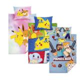 Pokemon/ Minecraft Gaming Bettwäsche HOFER 1 Set