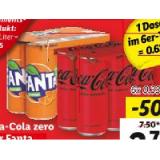 Coca-Cola Zero oder Fanta Lidl 0.33 Liter 6 Dose