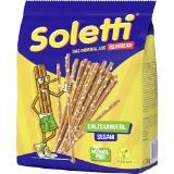 Promotion Bild von Soletti Salzstangen Original od. Sesam, Preisangabe ohne MwSt. (Preis inkl. MwSt. 1,75 €), METRO 230 Gramm 1 Packung
