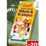 Casali Schoko Bananen Nikolo und Krampus Unimarkt 270 Gramm 1 Packung