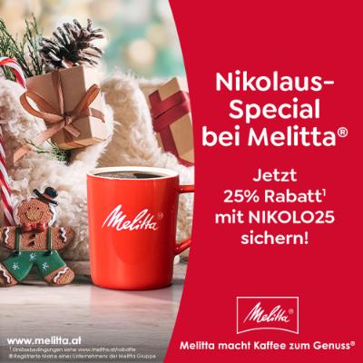 Promotion Bild von Feiere den Nikolaustag mit Melitta® und genieße 25% Rabatt¹!
