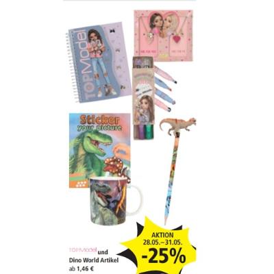 TOPModel und Dino World Artikel -25% PAGRO & LIBRO
