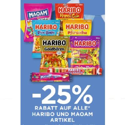 Promotion Bild von -25% RABATT AUF ALLE HARIBO UND MAOAM ARTIKEL Unimarkt