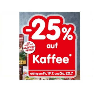 -25% auf Kaffee INTERSPAR