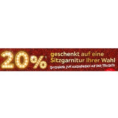 20% geschenkt auf eine Sitzgarnitur Ihrer Wahl XXXLutz