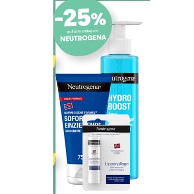 -25% auf alle Artikel von NEUTROGENA MPREIS