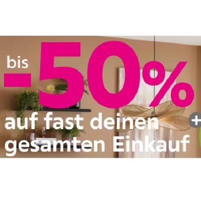 bis -50% auf fast deinen gesamten Einkauf mömax
