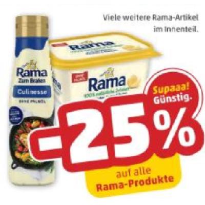 Promotion Bild von -25% auf alle Rama-Produkte Penny