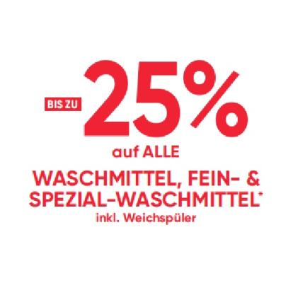 BIS ZU -25% auf ALLE WASCHMITTEL, FEIN- & SPEZIAL-WASCHMITTEL inkl. Weichspüler Maximarkt