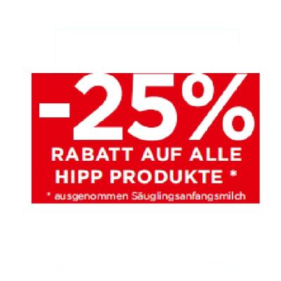 -25% RABATT AUF ALLE HIPP PRODUKTE Unimarkt