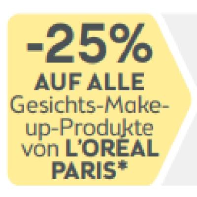 Promotion Bild von -25% AUF ALLE Gesichts-Makeup-Produkte von L’ORÉAL PARIS BIPA