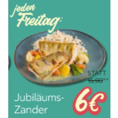 jeden Freitag: Jubiläums-Zander je 6 € XXXLutz