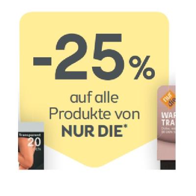 -25% auf alle Produkte von NUR DIE BIPA