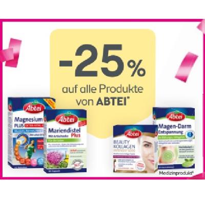 Promotion Bild von -25% auf alle Produkte von ABTEI BIPA