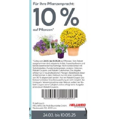 Promotion Bild von 10% auf Pflanzen HELLWEG