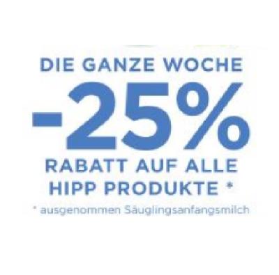 Promotion Bild von DIE GANZE WOCHE -25% RABATT AUF ALLE HIPP PRODUKTE Unimarkt