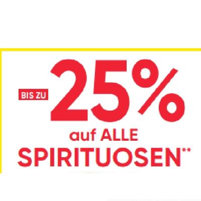 -25% auf ALLE SPIRITUOSEN Maximarkt