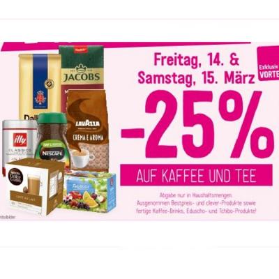 Bild von -25% AUF KAFFEE UND TEE Sutterlüty