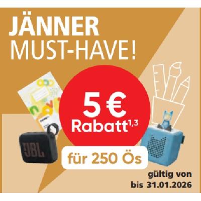JÄNNER MUST-HAVE! 5€ Rabatt für 250 Ös PAGRO & LIBRO