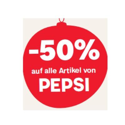 -50% auf alle Artikel von PEPSI MPREIS