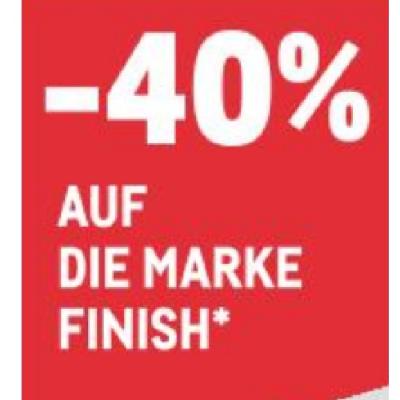 -40% AUF DIE MARKE FINISH METRO