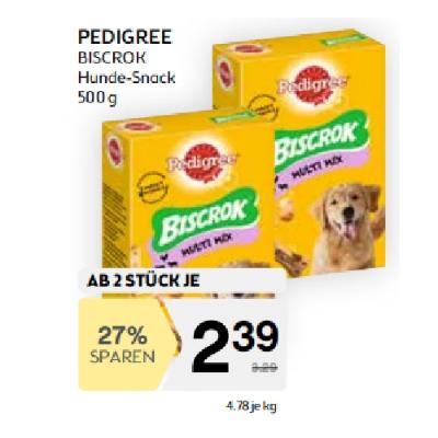 Promotion Bild von ab 2 Stück Aktionspreis beim Kauf von Pedigree Biscrok BIPA