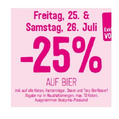 Promotion Bild von -25% AUF BIER Sutterlüty