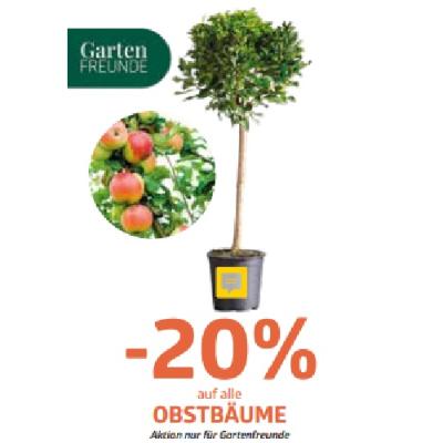 -20% auf alle OBSTBÄUME Bellaflora