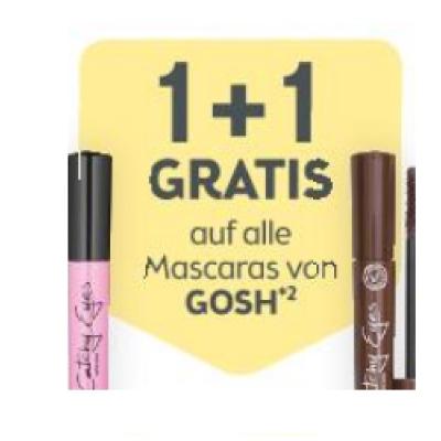 Promotion Bild von 1+1 GRATIS auf alle Mascaras von GOSH BIPA
