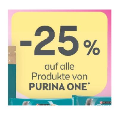 Promotion Bild von -25% auf alle Produkte von PURINA ONE BIPA