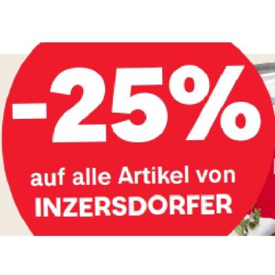 -25% auf alle Artikel von INZERSDORFER MPREIS