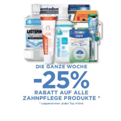 Promotion Bild von DIE GANZE WOCHE -25% RABATT AUF ALLE  ZAHNPFLEGE PRODUKTE Unimarkt
