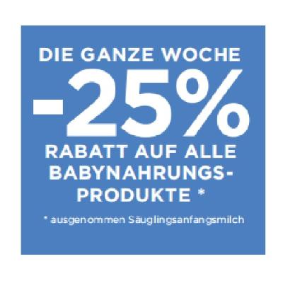 Promotion Bild von DIE GANZE WOCHE -25% RABATT AUF ALLE BABYNAHRUNGSPRODUKTE Unimarkt