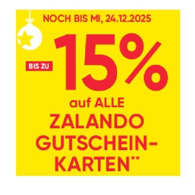 BIS ZU -15% auf ALLE ZALANDO GUTSCHEINKARTEN Maximarkt