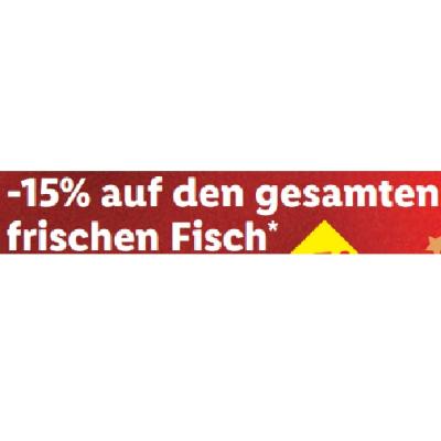 -15% auf den gesamten frischen Fisch Lidl