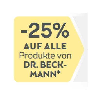 -25% AUF ALLE Produkte von DR. BECKMANN BIPA