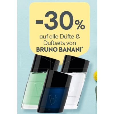 Promotion Bild von -30% auf alle Düfte & Duftsets von BRUNO BANANI BIPA