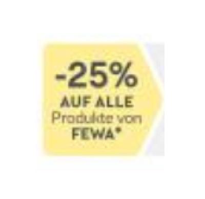 -25% AUF ALLE Produkte von FEWA BIPA