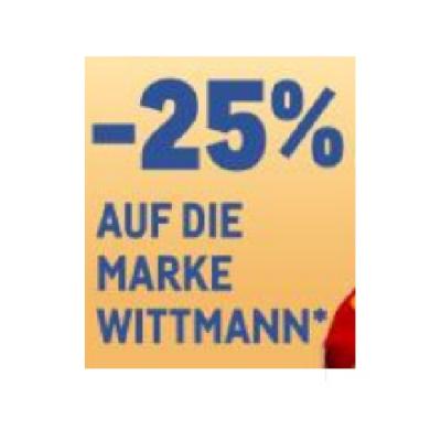-25% AUF DIE MARKE WITTMANN METRO
