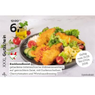 Backhendlsalat je 6,- € XXXLutz