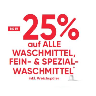 BIS ZU -25% auf ALLE WASCHMITTEL, FEIN- & SPEZIALWASCHMITTEL inkl. Weichspüler Maximarkt