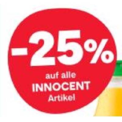Promotion Bild von -25% auf alle INNOCENT Artikel MPREIS