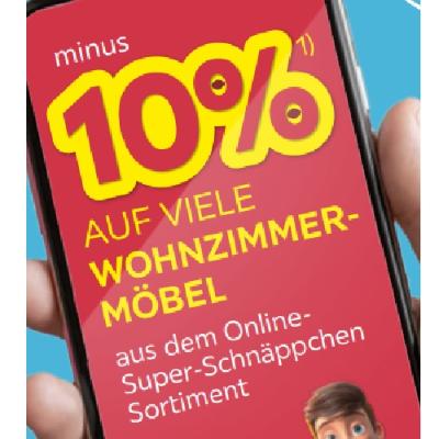 minus 10% AUF VIELE WOHNZIMMERMÖBEL Möbelix