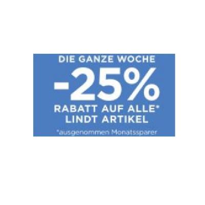 Promotion Bild von DIE GANZE WOCHE -25% RABATT AUF ALLE LINDT ARTIKEL Unimarkt